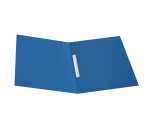 Cartellina semplice con pressino - 200 gr - 25 x 34 cm - cartoncino riciclato manilla - azzurro - Cartotecnica del Garda - conf. 50 pezzi