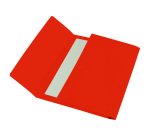 Cartelline a busta - 200 gr - 26 x 34 cm - cartoncino bristol - rosso - Cartotecnica del Garda - conf. 25 pezzi
