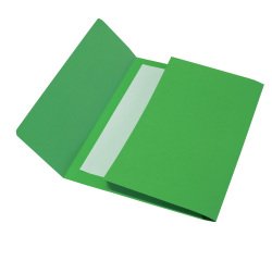 Cartelline a busta - 200 gr - 26 x 34 cm - cartoncino bristol - verde - Cartotecnica del Garda - conf. 25 pezzi
