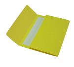 Cartelline a busta - 200 gr - 26 x 34 cm - cartoncino bristol - giallo - Cartotecnica del Garda - conf. 25 pezzi