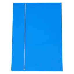 Cartellina con elastico - cartone plastificato - 35 x 50 cm - azzurro - Cartotecnica del Garda