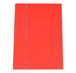 Cartellina con elastico - cartone plastificato - 50x70 cm - rosso - Cartotecnica del Garda