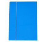 Cartella con elastico - 50 x 70 cm - dorso variabile - cartone plastificato - azzurro - Cartotecnica del Garda