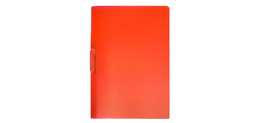 Cartellina con molla Clipper - A4 - PP - trasparente rosso - Fellowes