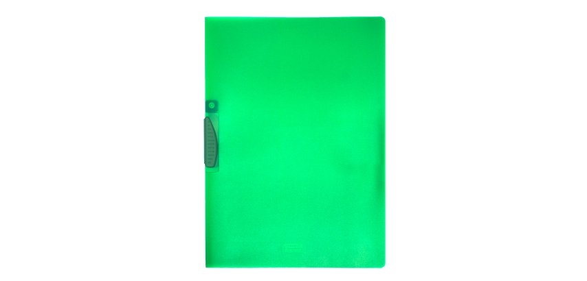Cartellina con molla Clipper - A4 - PP - trasparente verde - Fellowes