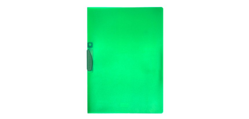 Cartellina con molla Clipper - A4 - PP - trasparente verde - Fellowes