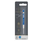 Refill sfera QuinkGel - punta media - metallo - blu - Parker