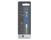 Refill sfera QuinkGel - punta media - metallo - blu - Parker