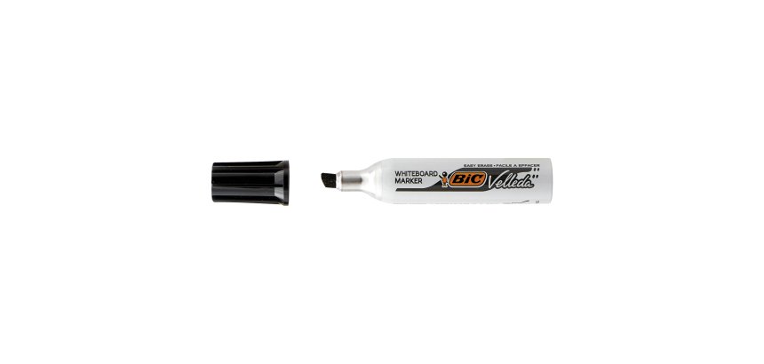 Pennarello Whiteboard Marker Velleda 1781 - punta a scalpello da 3,2 a 5,5mm - nero  - Bic
