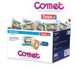 Nastro adesivo - confezionato singolarmente - 19 mm x 33 m - cellophane - trasparente - Comet