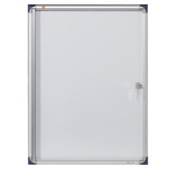 Bacheca per interni ultrapiatta - fondo in metallo magnetico bianco - 4 fogli A4 - verticale - Nobo