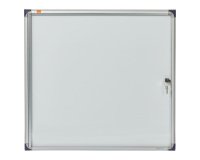 Bacheca per interni ultrapiatta - fondo in metallo magnetico bianco - 6 fogli A4 - orizzontale - Nobo