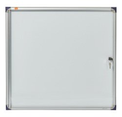 Bacheca per interni ultrapiatta - fondo in metallo magnetico bianco - 6 fogli A4 - orizzontale - Nobo