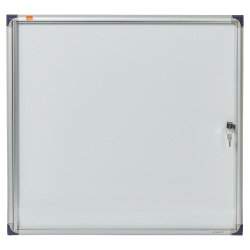 Bacheca per interni ultrapiatta - fondo in metallo magnetico bianco - 6 fogli A4 - orizzontale - Nobo