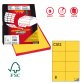 Etichette adesive C/512 - in carta - permanenti - 105 x 74,25 mm - 8 et/fg - 100 fogli - giallo - Markin