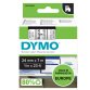 Nastro D1 537100 - 24 mm x 7 mt - nero/trasparente - Dymo