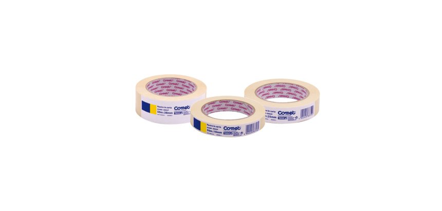 Nastro adesivo - 25 mm x 50 m - carta - beige - Comet