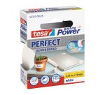 Nastro adesivo telato XP Perfect - 19 mm x 2,7 m - tela plastificata - bianco - Tesa