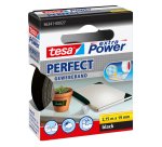 Nastro adesivo telato XP Perfect - 19 mm x 2,7 m - tela plastificata - nero - Tesa