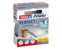 Nastro adesivo telato XP Perfect - 19 mm x 2,7 m - tela plastificata - grigio - Tesa