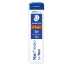 Astuccio 12 Mine Mars Micro - mina 0,5mm - gradazione 3H - Staedtler - conf. 12 astucci