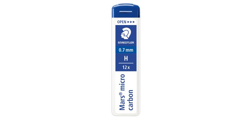 Astuccio 12 Mine Mars Micro - mina 0,7mm - gradazione H - Staedtler - conf. 12 astucci