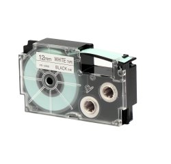 Nastro - 12 mm x 8 mt - nero/bianco - Casio