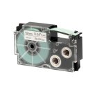 Nastro - 12 mm x 8 mt - nero/ trasparente - Casio