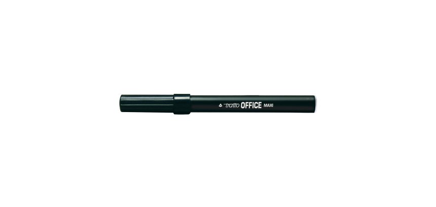 Pennarelli Office punta feltro - punta maxi - tratto 0,80-2,00mm - nero  - Tratto - conf. 12 pezzi