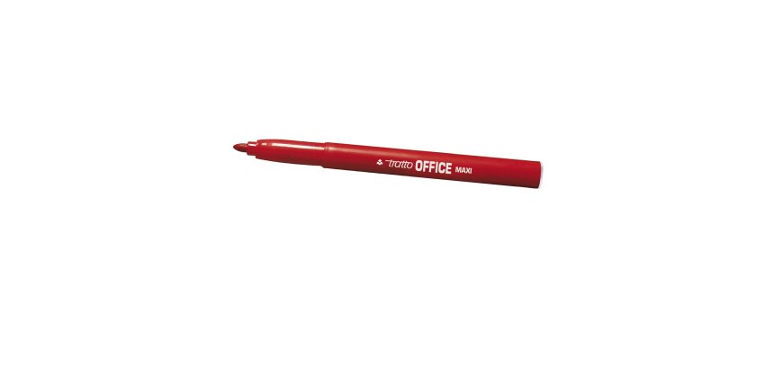 Pennarelli Office punta feltro - punta maxi - tratto 0,80-2,00mm - rosso  - Tratto - conf. 12 pezzi