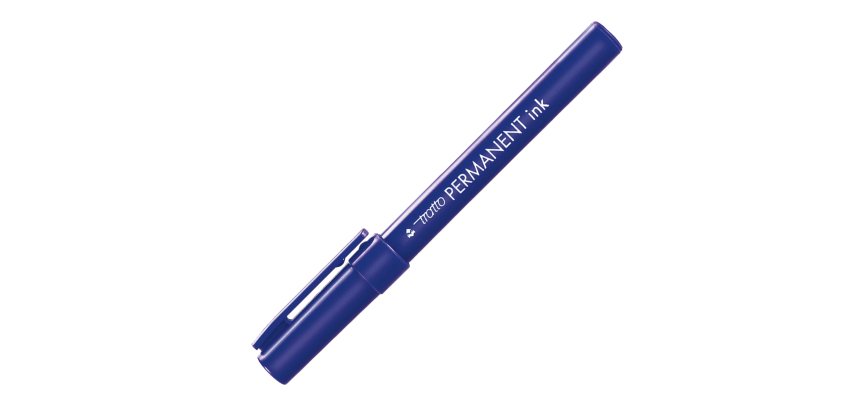 Marcatore Tratto Permanent Ink - punta tonda 2,00mm - blu - Tratto - conf. 12 pezzi