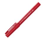Marcatore Tratto Permanent Ink - punta tonda 2,00mm - rosso - Tratto - conf. 12 pezzi