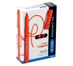 Marcatore Tratto Permanent Ink - punta tonda 2,00mm - rosso - Tratto - conf. 12 pezzi