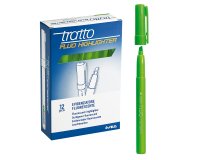 Evidenziatore fluo Highlighter - punta a scalpello  - verde - Tratto - conf. 12 pezzi