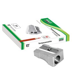 Temperamatite senza contenitore - 1 foro - metallo - cuneiforme - Lebez - conf. 20 pezzi