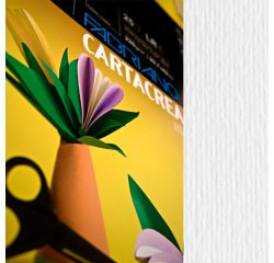 Cartoncino CartaCrea - 35 x 50 cm - 220 gr - bianco - Fabriano - blister 10 fogli