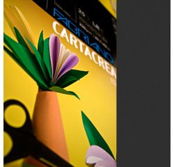 Cartoncino CartaCrea - 35 x 50 cm - 220 gr - nero 115 - Fabriano - blister 10 fogli