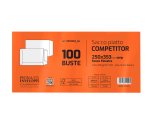 Busta a sacco Competitor FSC - strip adesivo - 25 x 35,3 cm - 80 gr - bianco - Pigna Envelopes - conf. 100 pezzi