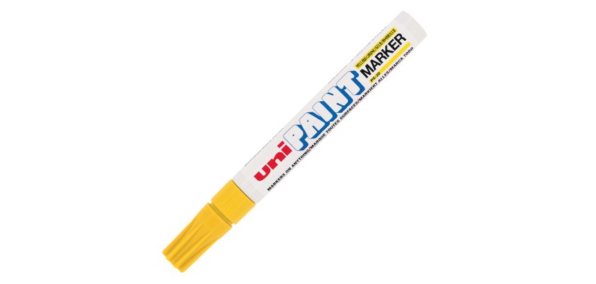 Marcatore Uni Paint PX20 - punta  2,8mm - giallo  - Uni Mitsubishi