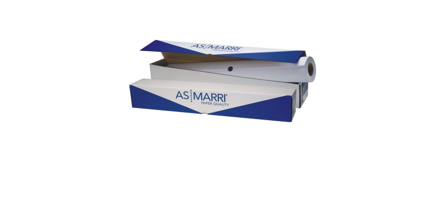 Carta plotter J.90S - 1067 mm x 50 mt - 90 gr - inkjet - opaca - bianco - As Marri