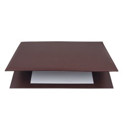 Sottomani doppio in similpelle - marrone scuro - 48 x 32cm - City Time