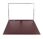 Sottomani doppio in similpelle - marrone scuro - 48 x 32cm - City Time