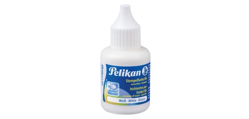 Inchiostro 84 - 30 ml - resistente all'acqua - bianco - Pelikan