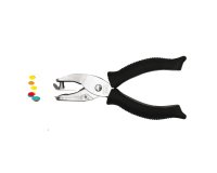 Perforatore a pinza 5840 - 1 foro 6 mm - impugnatura gommata - nero - Lebez