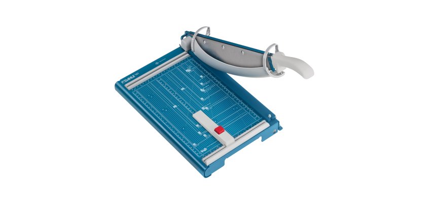 Taglierina a leva 561 - con paramano rotante - 44 x 26,5 cm - 360 mm (A4) - 35 fogli - blu - Dahle