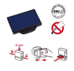 Tampone di ricambio E/50/1 - blu - Colop