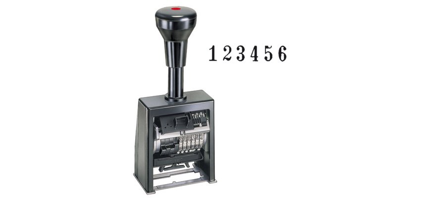 Timbro Numeratore B6K - autoinchiostrante - automatico - 6 colonne 4,5 mm - Reiner