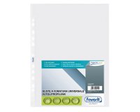 Buste forate Special PP - Superior - liscio - 23x33 cm - trasparente - Favorit - conf. 25 buste