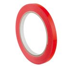 Nastro adesivo 350 - 9 mm - PVC - rosso - Eurocel - rotolo da 66 m