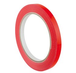 Nastro adesivo 350 - 9 mm - PVC - rosso - Eurocel - rotolo da 66 m